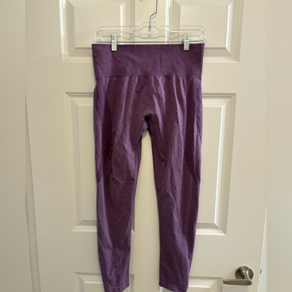 Alphalete Purple High-Waisted Leggings with Stretchy Fit